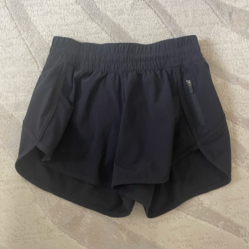 Black lulu lemon tracker shorts